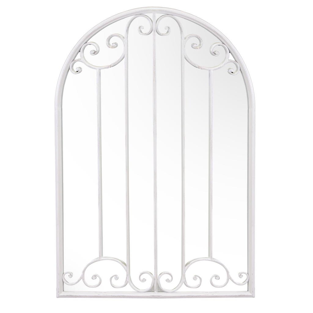 Specchio Metallo Avorio 66x4x96 cm