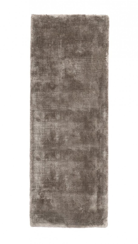 Tappeto Marrone Samadhi 80x200 - Tessuto Artigianale in Viscosa e Cotone