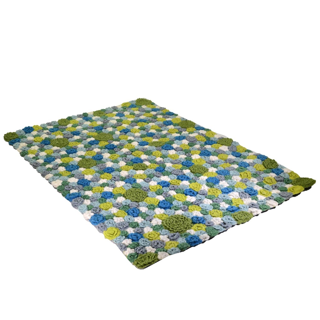 Tappeto moderno a fiori multicolore 160 x 230 cm
