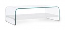 Tavolino 2P Line Wood Bianco 110X55