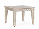Tavolino Indira 55x55 in Legno Mango con Intarsi Fatti a Mano