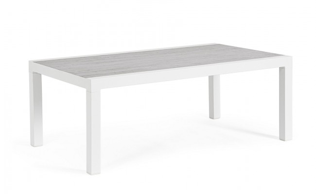 Tavolino moderno Kledi 120x70 bianco