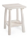 Tavolino in Teak Sbiancato Sahel Qu - Dimensioni: 35x35x50 cm
