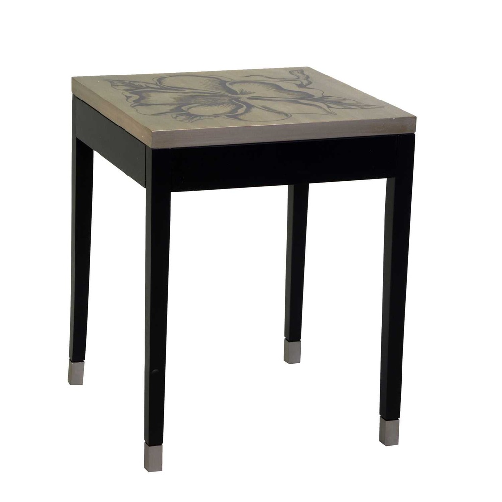 Tavolino Argento Magnolia - 48,5 x 48,5 cm, Altezza 61 cm