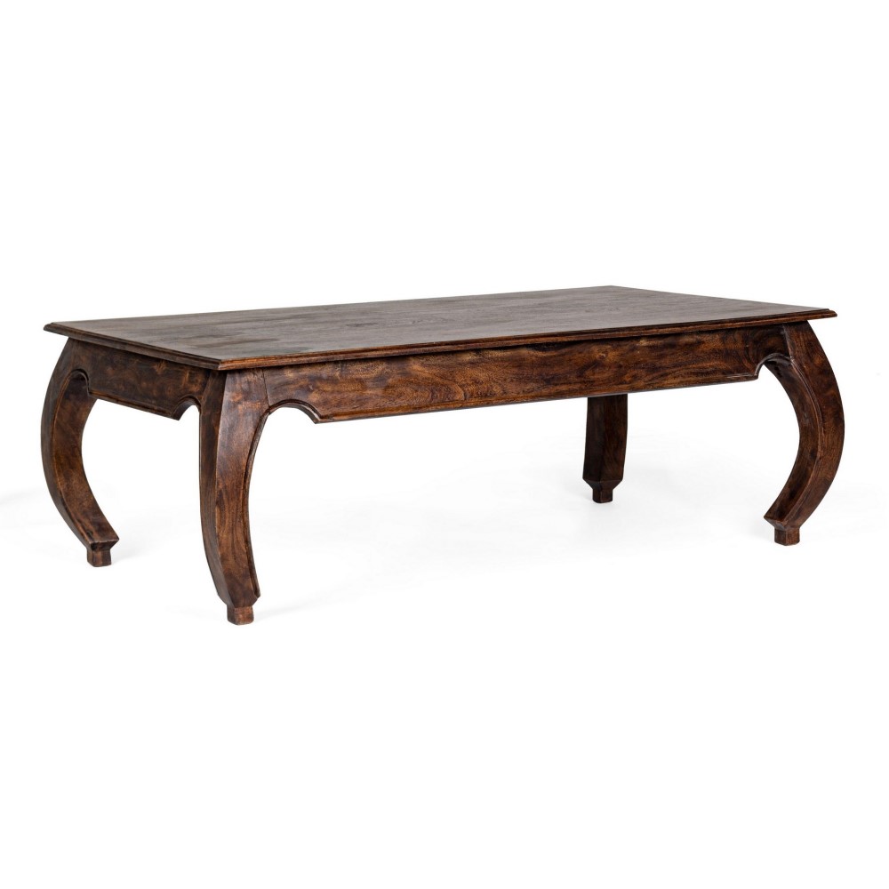 Tavolino in legno stile fusion 130x70 cm