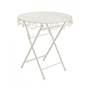 Tavolo classico crema Giselle D70 cm