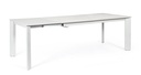 Tavolo allungabile bianco grigio Briva - Dimensioni: 160/220 x 90 x 76 cm