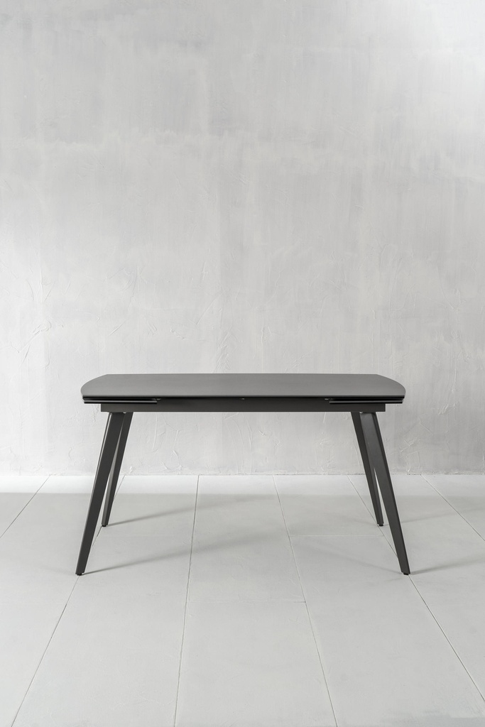 Tavolo allungabile con top in ceramica, grigio antracite, 140/170/200x90x76 cm