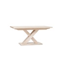 Tavolo allungabile gambe a incrociate colore rovere sonoma 160/200x90xh76 cm