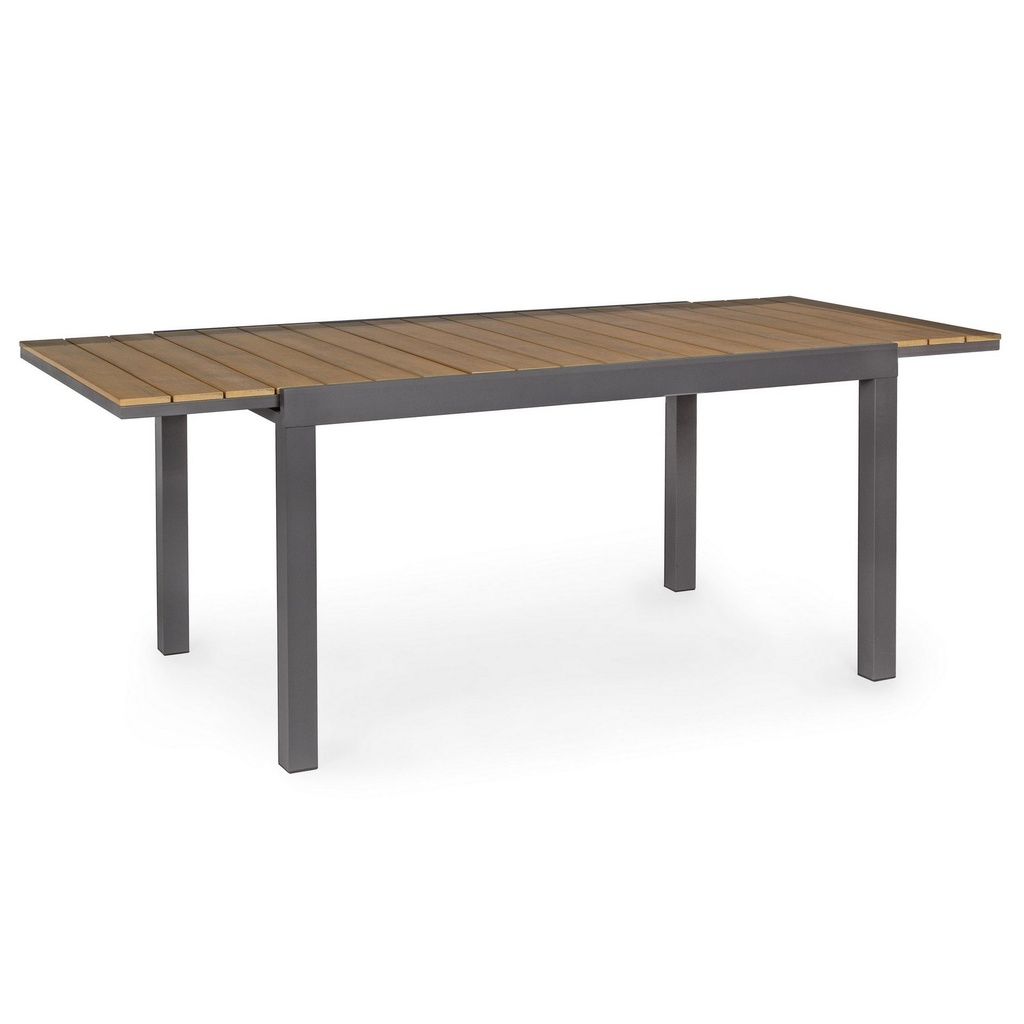 Tavolo allungabile in alluminio Elias 140/200x90 cm