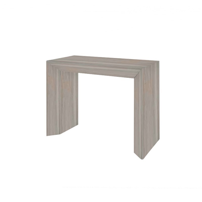 Tavolo consolle con 5 allunghe finitura olmo 90x48xh.76 cm