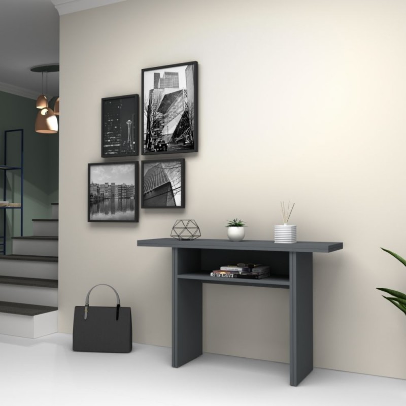 Tavolo consolle ripiegabile Cemento IKEBANA 120x40x h76 cm