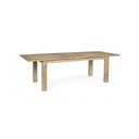 Tavolo da esterno Rettangolare in Legno Teak FSC cm 200/260x 100x h 78