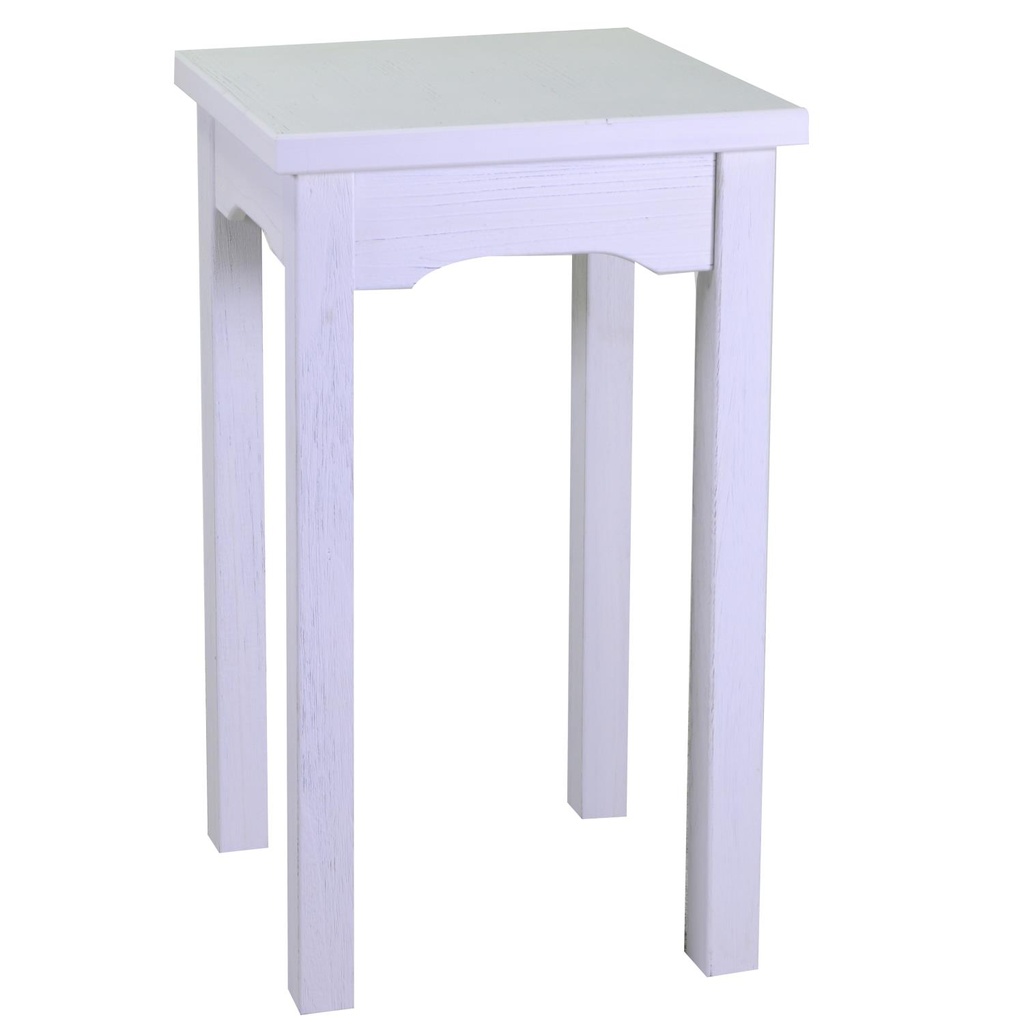 Tavolo esposizione in legno bianco - Dimensioni: 50x50x70 cm