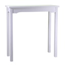 Tavolo esposizione rettangolare in legno bianco Nantes - Dimensioni: 114x46x100 cm