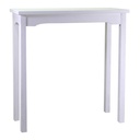Tavolo esposizione in legno bianco rettangolare - Misure: 114x46x120 cm