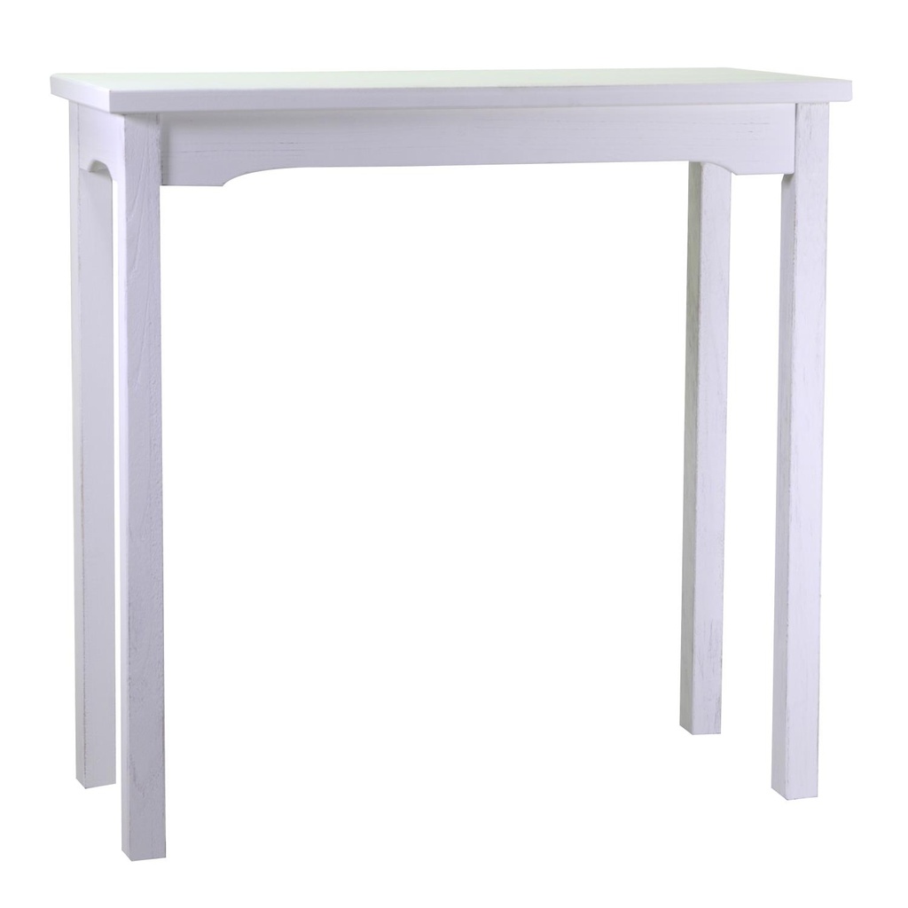 Tavolo esposizione in legno bianco Nantes 154x46x100 cm