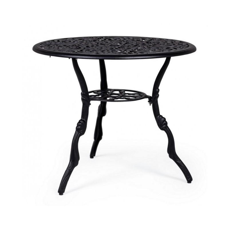 Tavolo da esterno in alluminio antracite Victoria 80x67 cm