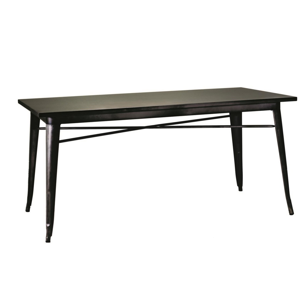 Tavolo Moderno Marrone in Ferro cm 80 x 160 x h 76