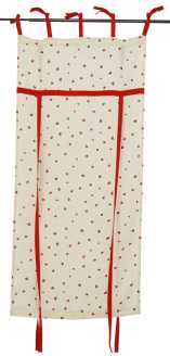 Tenda Finestra Cuoricini Rossi Ri-0556 75x160 cm