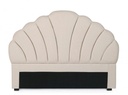 Testiera Letto Azar Nat 169 - Struttura in Compensato - Rivestimento in Poliestere - Imbottitura in Schiuma Poliuretanica - Piedini in Legno di Pino - 169a x 7b x 124h