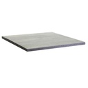 Top tavolo in resina per esterno grigio - 70x70x3 cm
