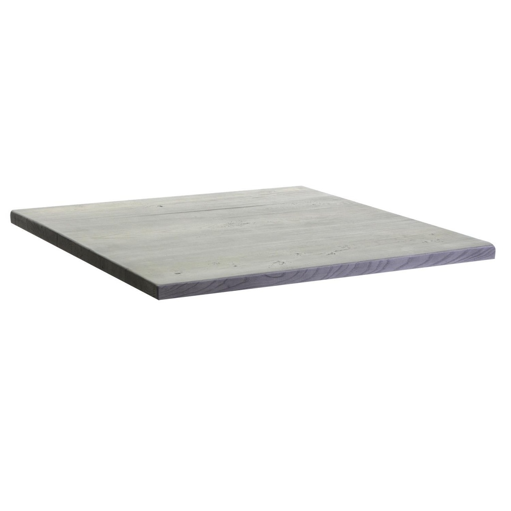 Tavolo rettangolare in resina grigia per esterno - 70x50x3 cm