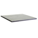 Tavolo rettangolare in resina grigia per esterno - 70x50x3 cm