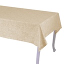Tovaglia flora jacquard beige rettangolare 140x240 cm