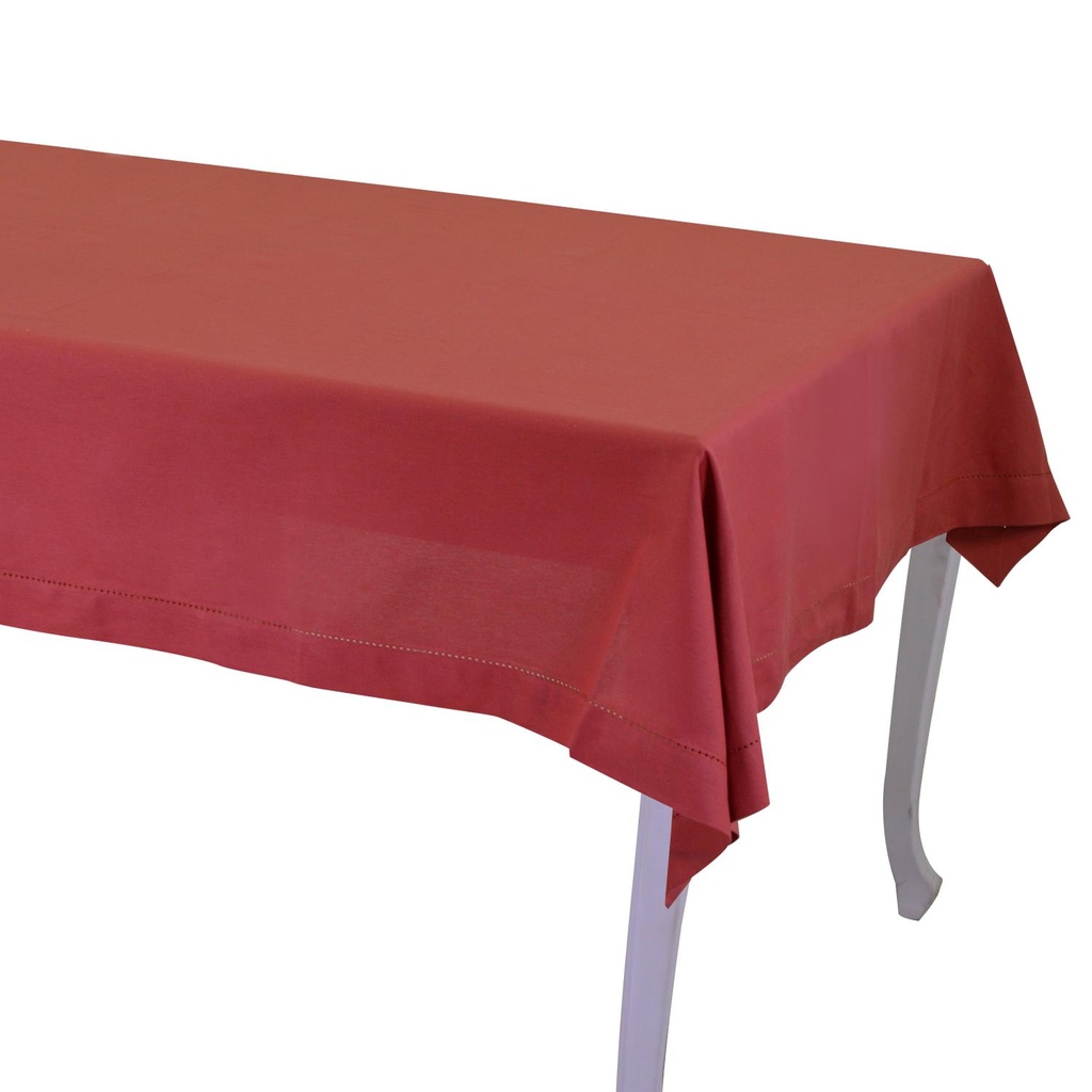 Tovaglia rosso mattone rettangolare 140x180 cm