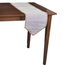 Tovaglia runner tessuto bianco rettangolare 30x150 cm