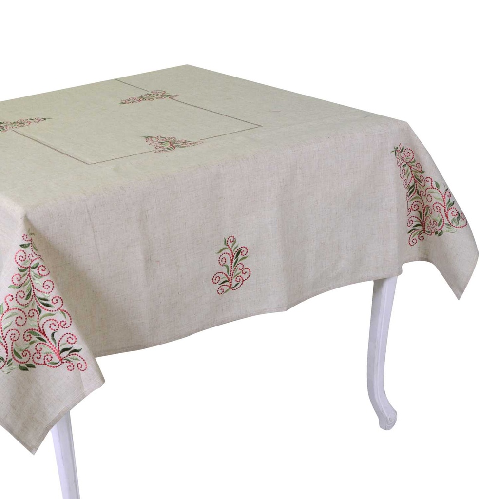 Elegante tovaglia in tessuto stile 11 beige cm140x240