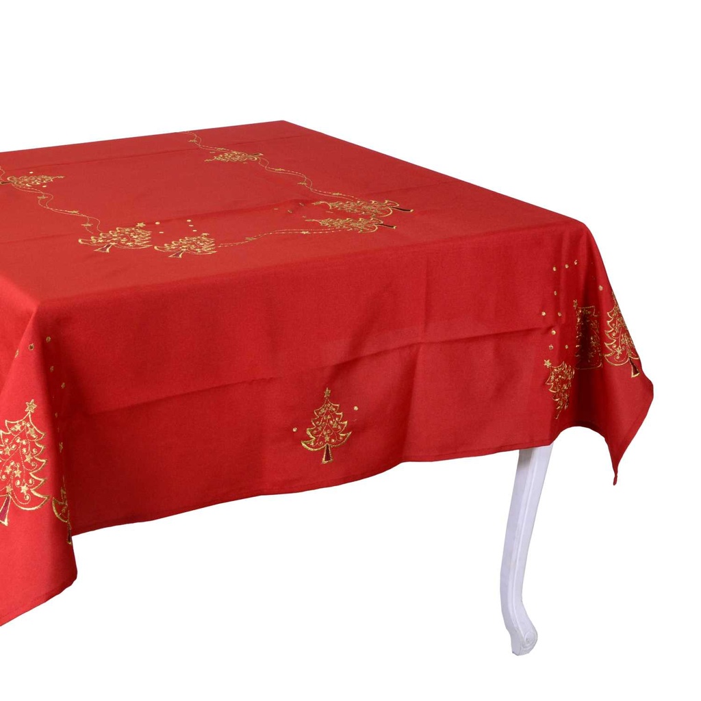 Tovaglia in tessuto stile 15 rosso 140x180 cm