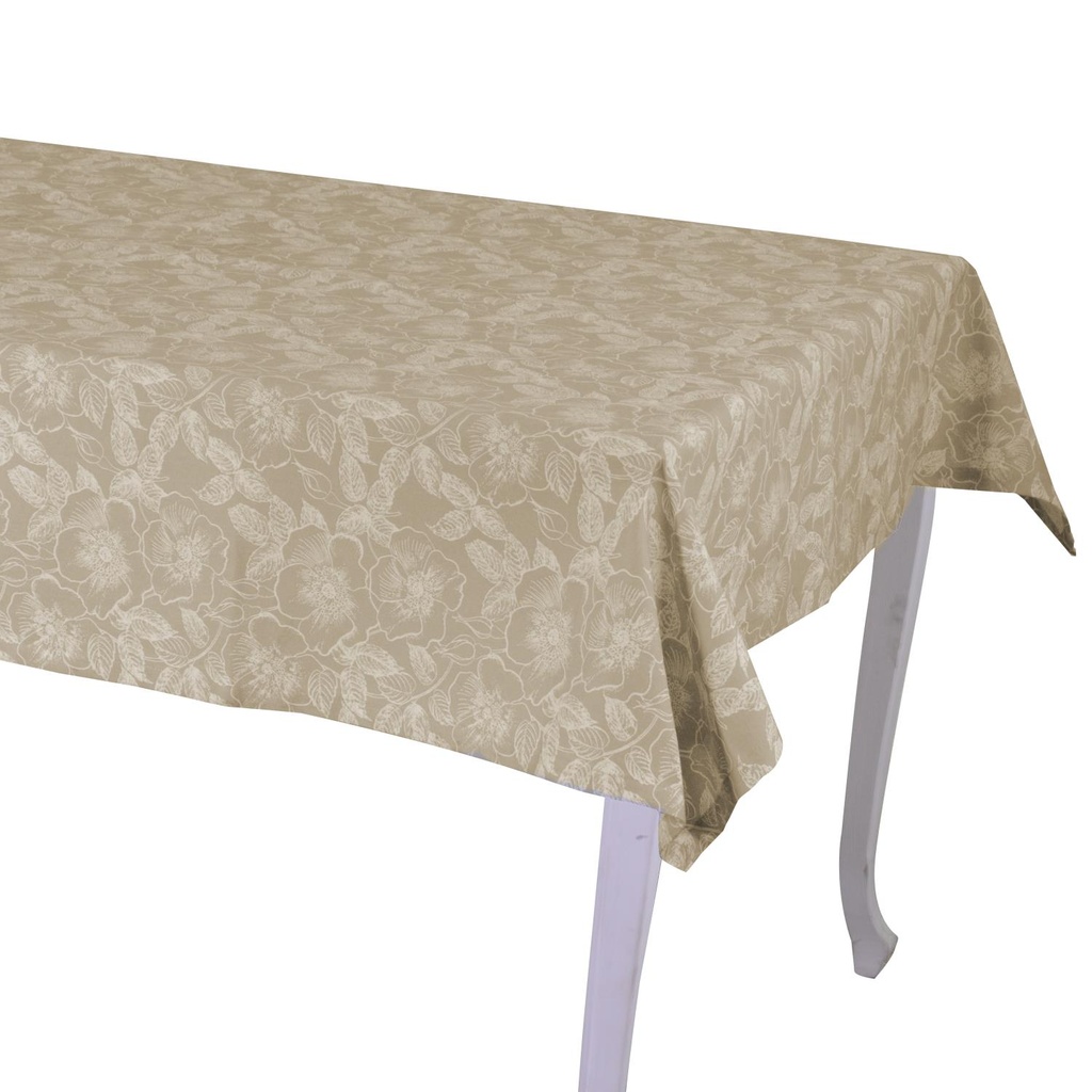 Tovaglia in tessuto wild rose beige 140x180 cm