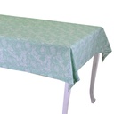 Tovaglia in tessuto wild rose hem 2cm verde acqua cm140x240