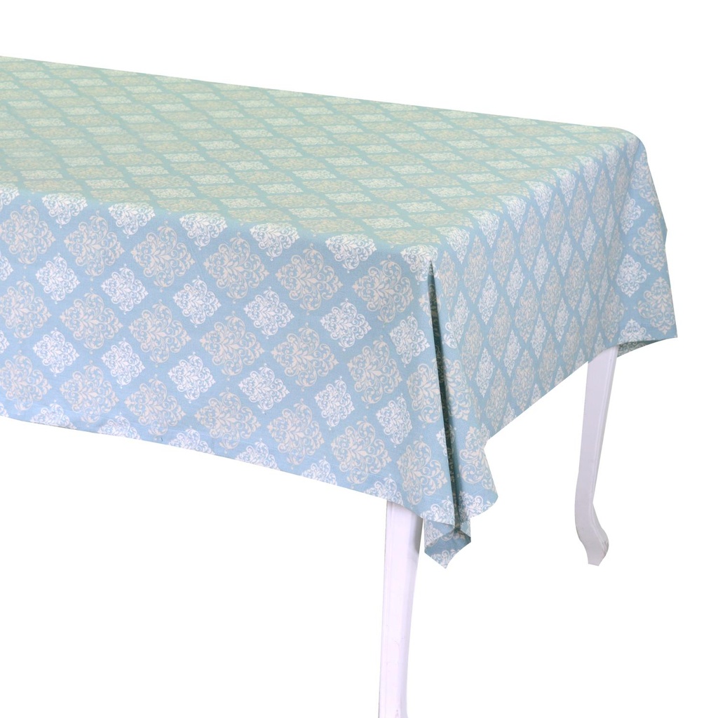 Tovaglia in broccato verde Verona rettangolare 140x240 cm