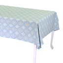Tovaglia in broccato verde Verona rettangolare 140x240 cm