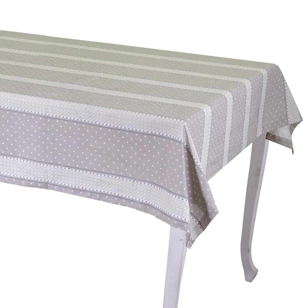 Tovaglia romantica beige rettangolare 140x240 cm