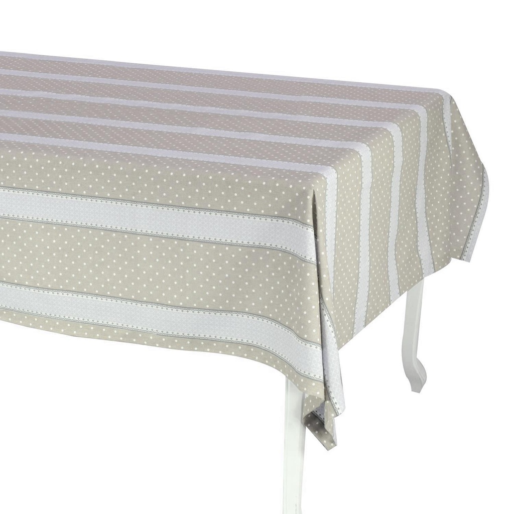 Tovaglia romantica beige rettangolare 140x180 cm