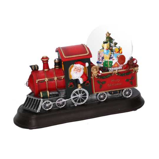 Trenino in resina con luci a led e musica cm24x8,5h17