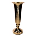 Vaso in metallo dorato 16x16x45 cm
