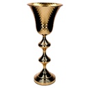 Vaso in metallo dorato 22x22x51 cm