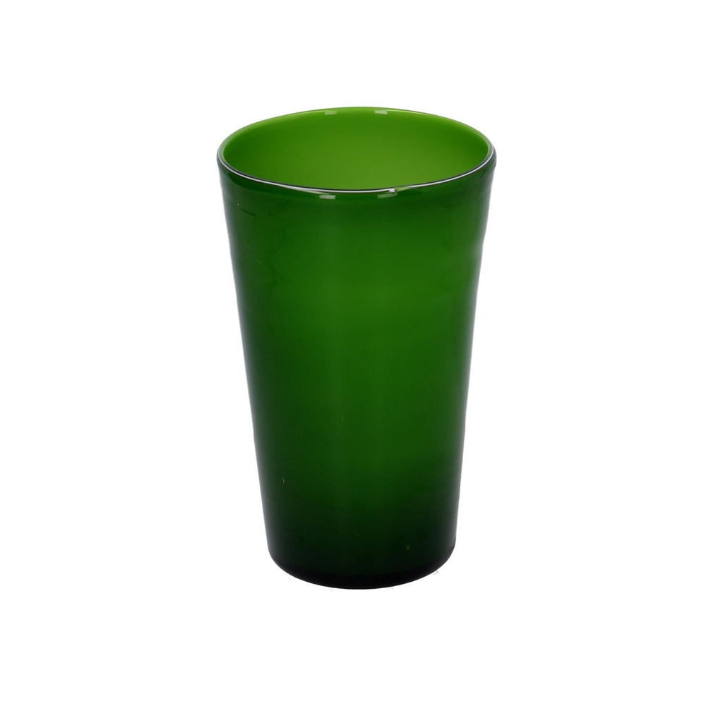Vaso in vetro verde bc-0842 Ø 13,5 cm x 21 cm