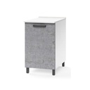 Base per cucina grigio cemento 1 anta Cm 60x50xH 85