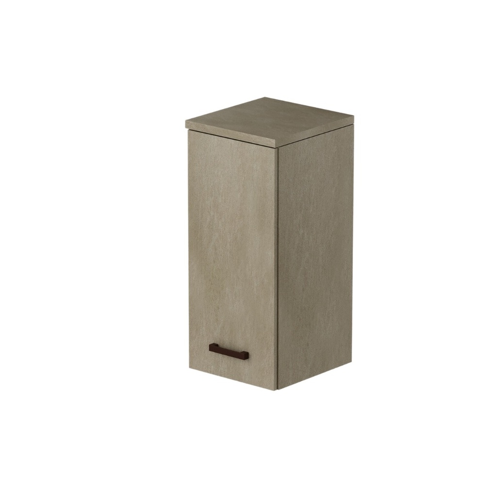 Pensile per lavanderia con 1 anta e ripiano - Colore Argilla H77x36x38cm