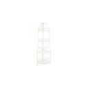 Angoliera Classica Emily 4 Ripiani - Acciaio Verniciato a Polvere - Pieghevole - 48x35x165.5 cm