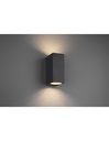 Applique LED Squadrata Antracite H15 cm IP44