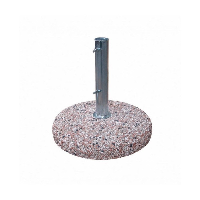 Base per Ombrellone in Cemento 35kg Tubo 50mm - Diametro 54cm, Altezza 34cm