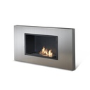 Biocamino design da parete grigio cromo 78x17x54 cm