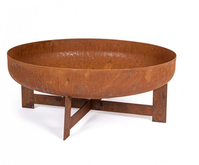 Braciere Efesto To Ruggine D60x24H - Atmosfera Accogliente e Autentica per il Tuo Spazio Esterno